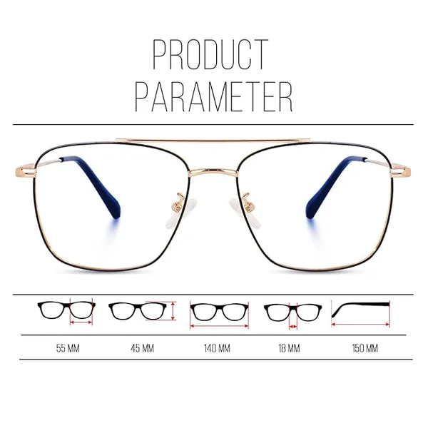 Golden_Blue_Cut_Blue_Light_Blocking_Computer_Glasses_Anti_Glare_Eyeglasses_Glasses_For_Gaming/Style/Computer