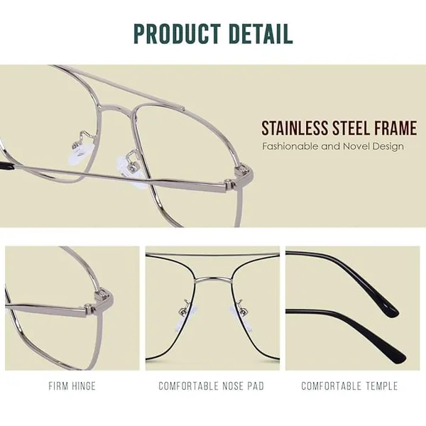 Silver_Blue_Cut_Blue_Light_Blocking_Computer_Glasses_Anti_Glare_Eyeglasses_Glasses_For_Gaming/Style/Computer