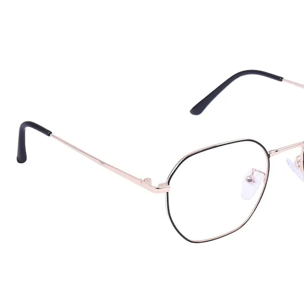 Golden_&_Black_Opticals_Hexagonal_Shape_Blue_Cut_Anti_Glare_Zero_Power_Computer_Eyeglasses_Blue_Light_Filtering_Glasses_For_Computer_And_Mobile_Use