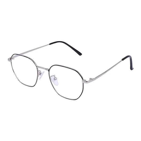 Silver_&_Black_Opticals_Hexagonal_Shape_Blue_Cut_Anti_Glare_Zero_Power_Computer_Eyeglasses_Blue_Light_Filtering_Glasses_For_Computer_And_Mobile_Use