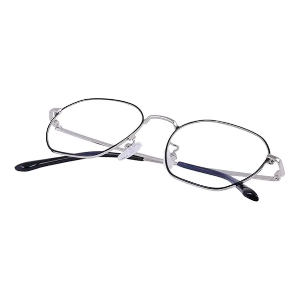 Silver_&_Black_Opticals_Hexagonal_Shape_Blue_Cut_Anti_Glare_Zero_Power_Computer_Eyeglasses_Blue_Light_Filtering_Glasses_For_Computer_And_Mobile_Use
