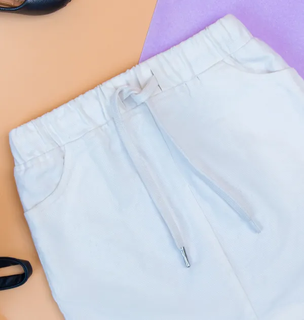 White_Denim_Premium_&_Elegant_Regular_Solid_Skirt_For_Girl