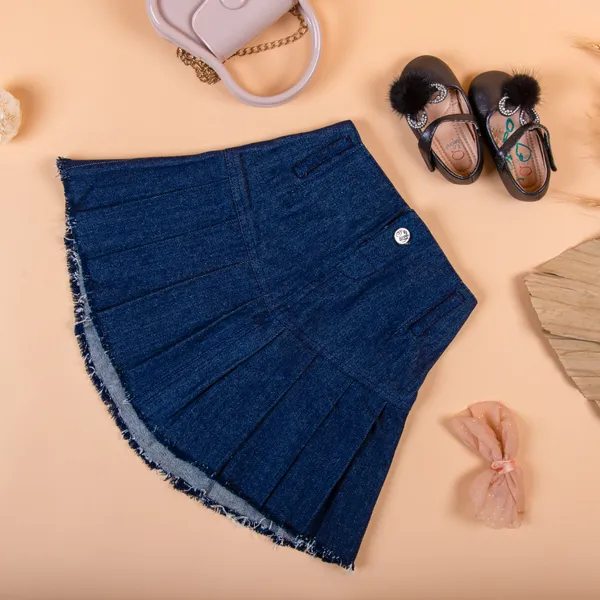 Dark_Blue_Cotton_Premium_&_Elegant_Regular_Solid_Skirt_For_Girl