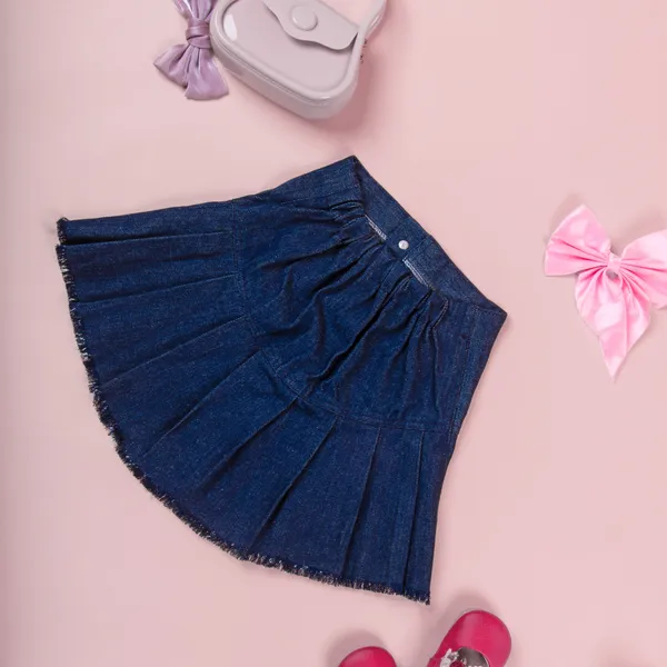 Dark_Blue_Cotton_Premium_&_Elegant_Regular_Solid_Skirt_For_Girl