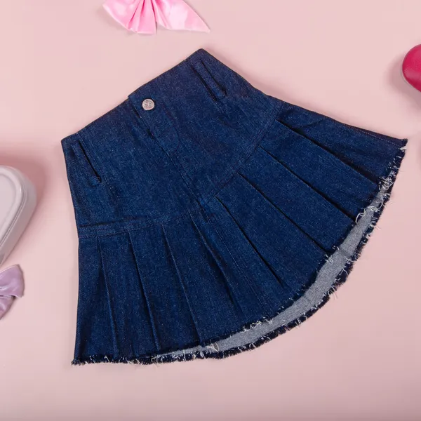 Dark_Blue_Cotton_Premium_&_Elegant_Regular_Solid_Skirt_For_Girl