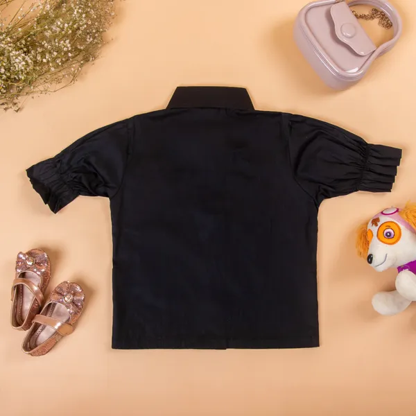Black_Cotton_Premium_&_Elegant_Regular_Solid_Shirt_For_Girl