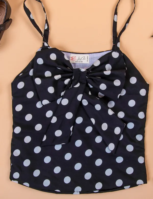 Black_&_White_Crepe_Premium_&_Elegant_Regular_Solid_Top_For_Girl
