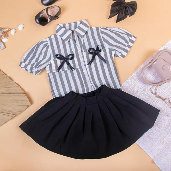 Black_&_White_Cotton_&_Lycra_Premium_&_Elegant_Regular_Solid_Co-Ord_Set_For_Girl