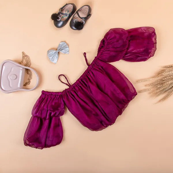 Wine_Chinnon_Premium_&_Elegant_Regular_Solid_Top_For_Girl