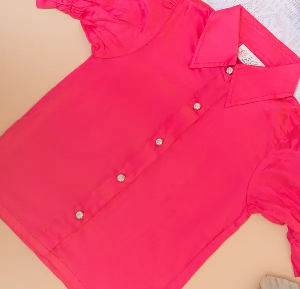 Pink_Cotton_Premium_&_Elegant_Regular_Solid_Shirt_For_Girl