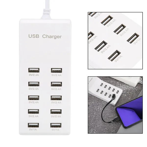 10-Port_USB_Charger,_USB_Charging_Adapter,_Household_Appliances_For_International_Travel_Images