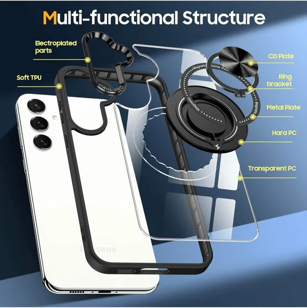Samsung_Galaxy_S23FE__Case,_Compatible_with_Magsafe,_Military_Grade,_Heavy_Duty_Shockproof_Kickstand,_Anti-Yellowing_Anti-Scratch_Slim,_Classic_Hybrid_Case