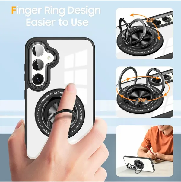 Samsung_Galaxy_S23FE__Case,_Compatible_with_Magsafe,_Military_Grade,_Heavy_Duty_Shockproof_Kickstand,_Anti-Yellowing_Anti-Scratch_Slim,_Classic_Hybrid_Case