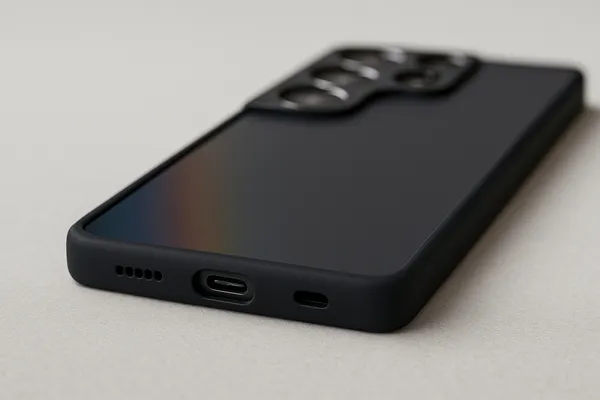 C4N-YFTM_Crystal_Clear_Hard_Back_Case_for_Samsung_Galaxy_S24_Ultra_-_Black_Frame