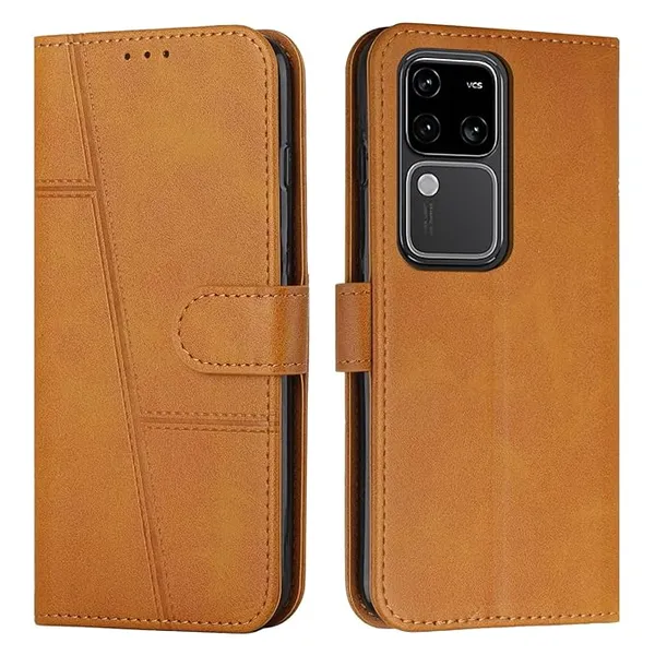 Vivo_V30_Pro_5G_Flip___(Mobile_Cover)__|_Leather_Finish_|_Inside_Pockets_&_Inbuilt_Stand_|_Wallet_Style_Magnetic_Closure_Flip___(Mobile_Cover)__Case