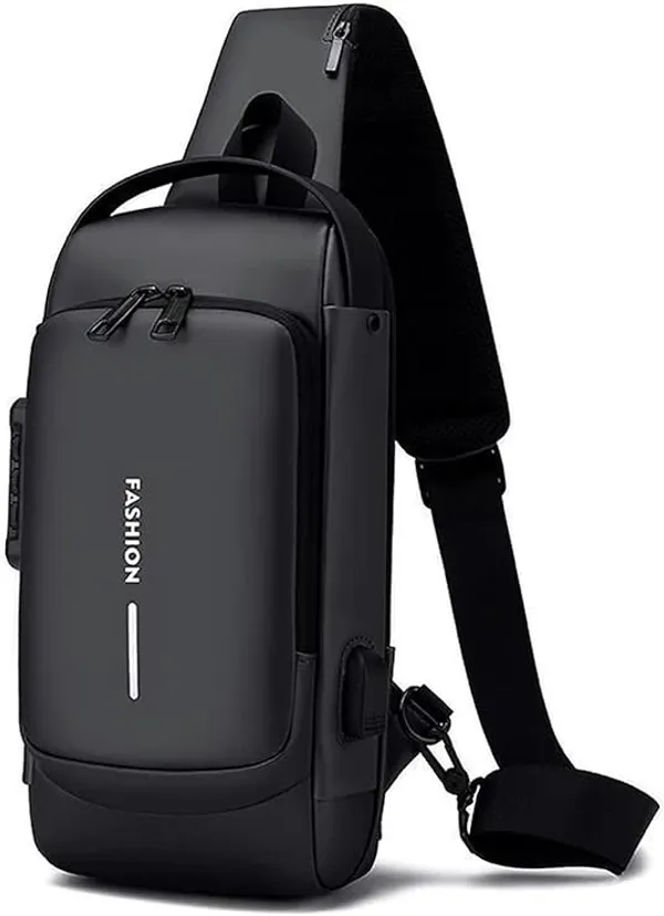 Waterproof_Chest_Bag_USB_Men_And_women_Crossbody_Sling_Bag_Men_Crossbody_Bag_For_Men_Anti_Theft_USB_Shoulder_Bag_Man_Cross_Body_Travel_Sling_Chest_Sports_Style_Shoulder_Bag_Electric