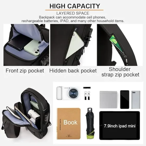 Waterproof_Chest_Bag_USB_Men_And_women_Crossbody_Sling_Bag_Men_Crossbody_Bag_For_Men_Anti_Theft_USB_Shoulder_Bag_Man_Cross_Body_Travel_Sling_Chest_Sports_Style_Shoulder_Bag_Electric
