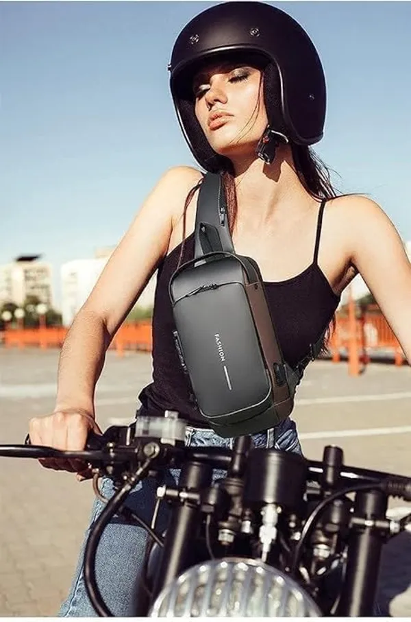 Waterproof_Chest_Bag_USB_Men_And_women_Crossbody_Sling_Bag_Men_Crossbody_Bag_For_Men_Anti_Theft_USB_Shoulder_Bag_Man_Cross_Body_Travel_Sling_Chest_Sports_Style_Shoulder_Bag_Electric