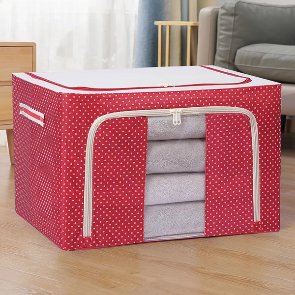 Storite_2_Pack_Moisture_Proof_Nylon_Large_Size_Underbed_Storage_Bag_For_Clothes_66Lit