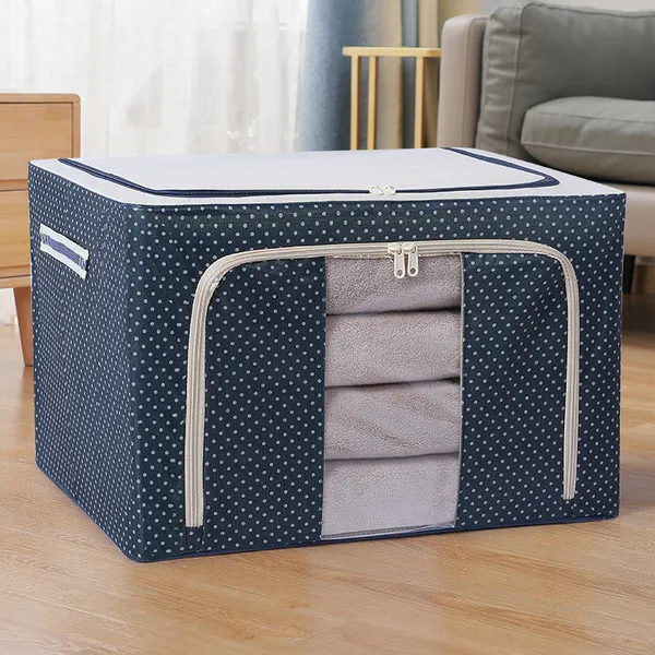 Storite_2_Pack_Moisture_Proof_Nylon_Large_Size_Underbed_Storage_Bag_For_Clothes_66Lit