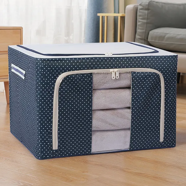 Storite_2_Pack_Moisture_Proof_Nylon_Large_Size_Underbed_Storage_Bag_For_Clothes_66Lit