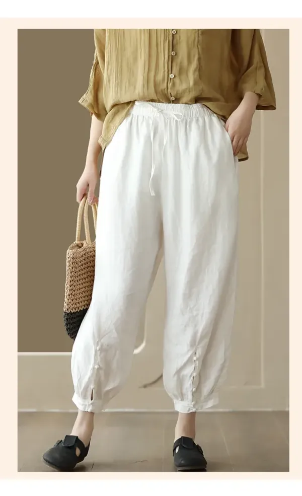 Women's_button_detailed__loose_Pant_