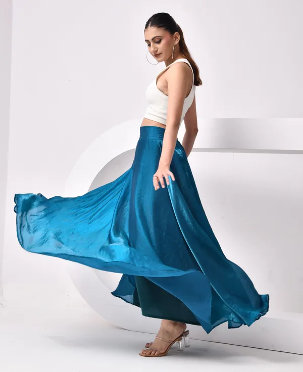 SIDDHO HUM WOMEN'S FULL LENGTH FLAIRED SKIRT Price in India
