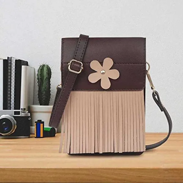 ROVOK Brown Water Proof Faux Leather Small Mobile Cell Phone