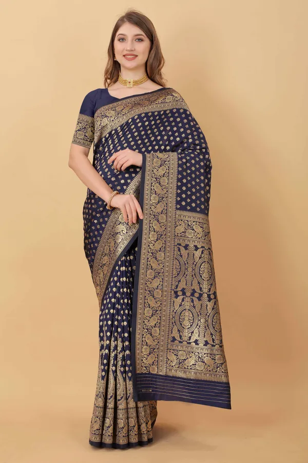 Navy_Blue_Amazing_Ethnic_Wear_Silk_Traditional_Saree