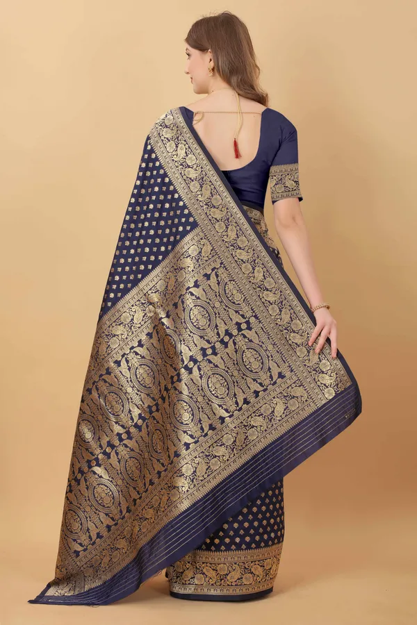 Navy_Blue_Amazing_Ethnic_Wear_Silk_Traditional_Saree