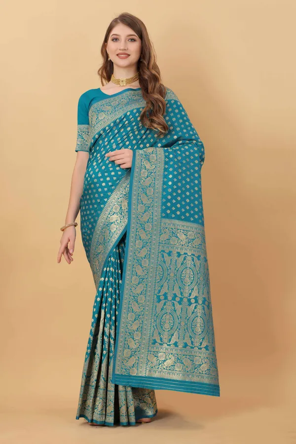 Sky_Blue_Amazing_Ethnic_Wear_Silk_Traditional_Saree