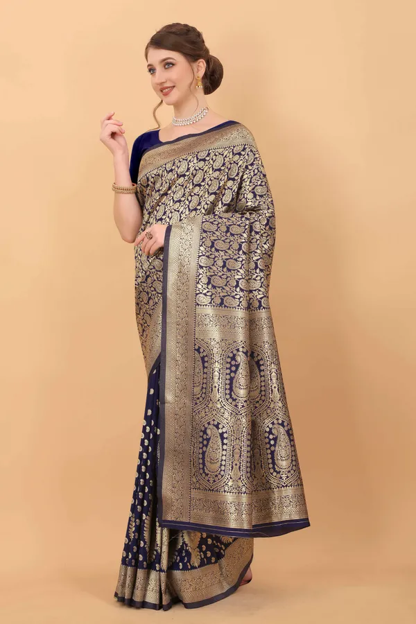 Navy_Blue_Amazing_Ethnic_Wear_Silk_Traditional_Saree