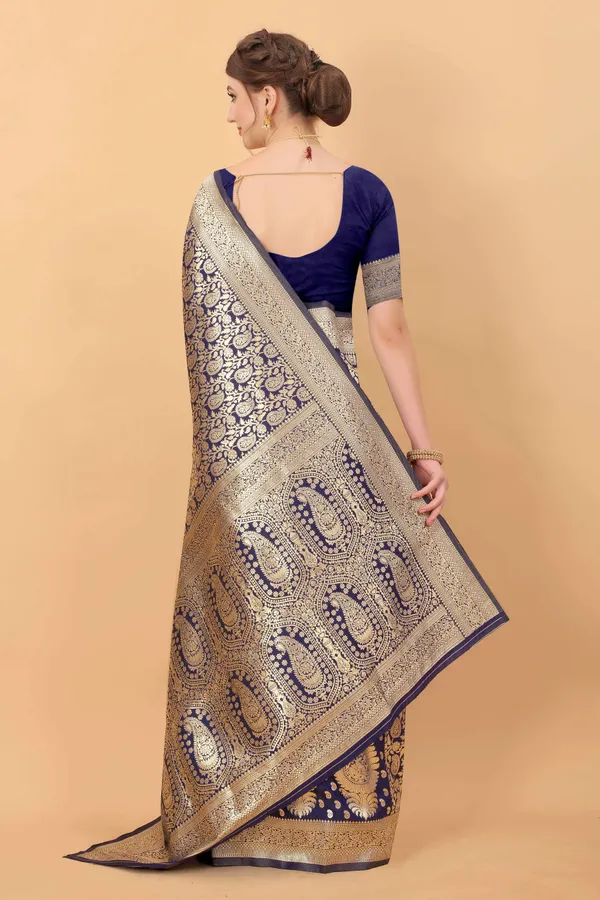 Navy_Blue_Amazing_Ethnic_Wear_Silk_Traditional_Saree