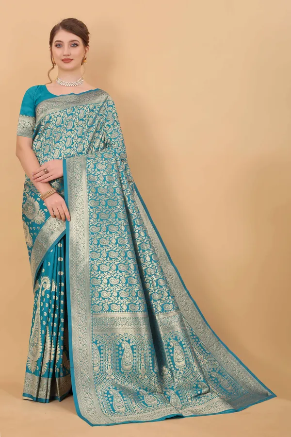 Sky_Blue_Amazing_Ethnic_Wear_Silk_Traditional_Saree