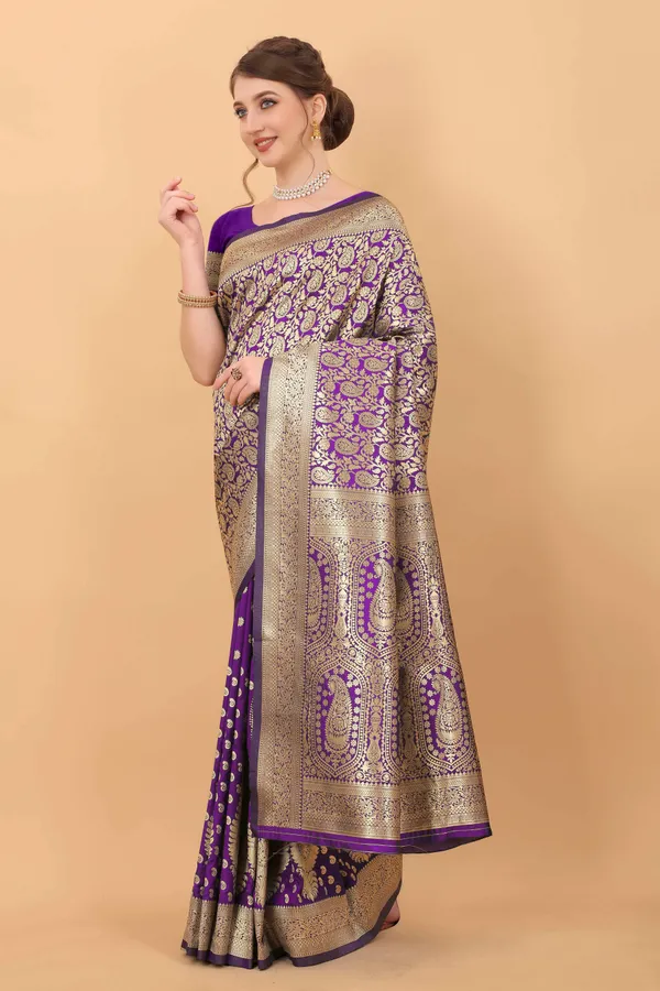 Wine_Amazing_Ethnic_Wear_Silk_Traditional_Saree