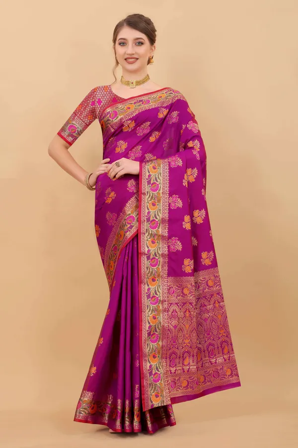 Wine_Amazing_Ethnic_Wear_Silk_Traditional_Saree