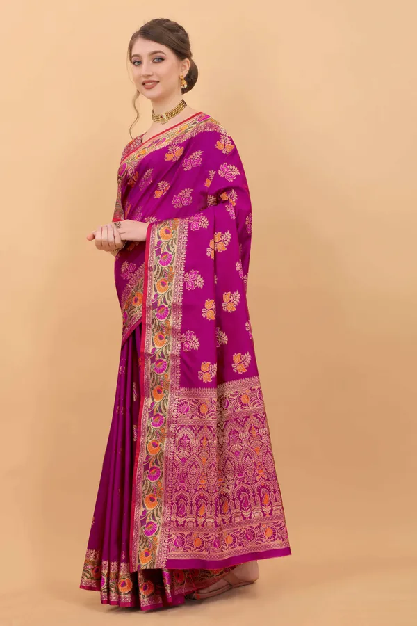 Wine_Amazing_Ethnic_Wear_Silk_Traditional_Saree