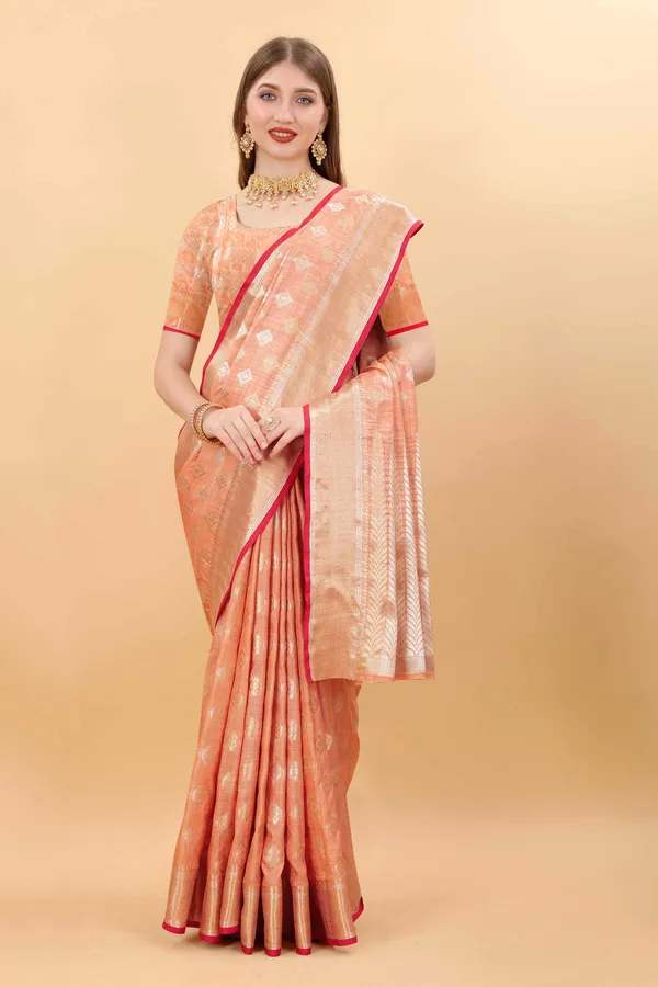 Gajari_Amazing_Ethnic_Wear_Silk_Blended_Chanderi_Traditional_Saree
