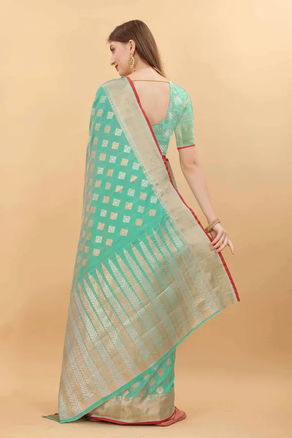 Pista_Amazing_Ethnic_Wear_Silk_Blended_Chanderi_Traditional_Saree