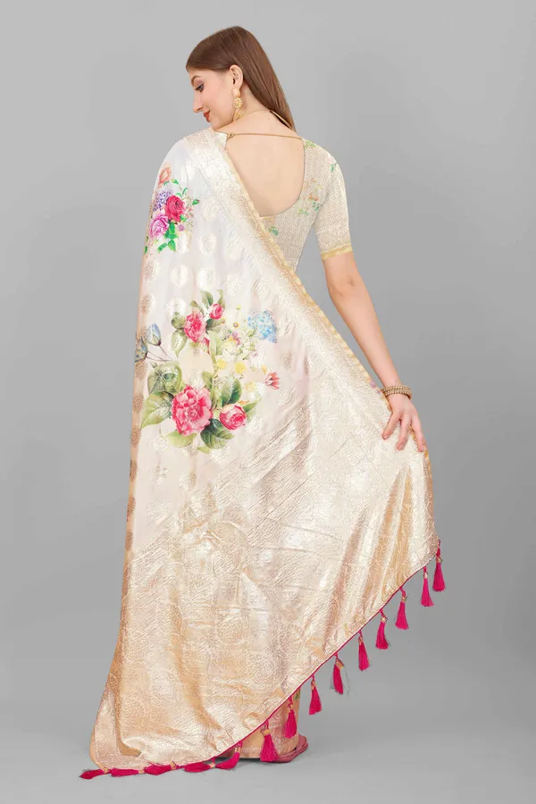 Cream_Amazing_Ethnic_Wear_Gotta_Patti_Weaving_With_Printed_Silk_Traditional_Saree