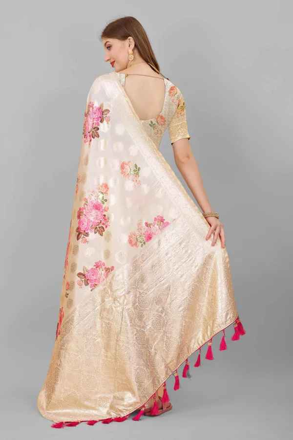 Cream_Amazing_Ethnic_Wear_Gotta_Patti_Weaving_With_Printed_Silk_Traditional_Saree
