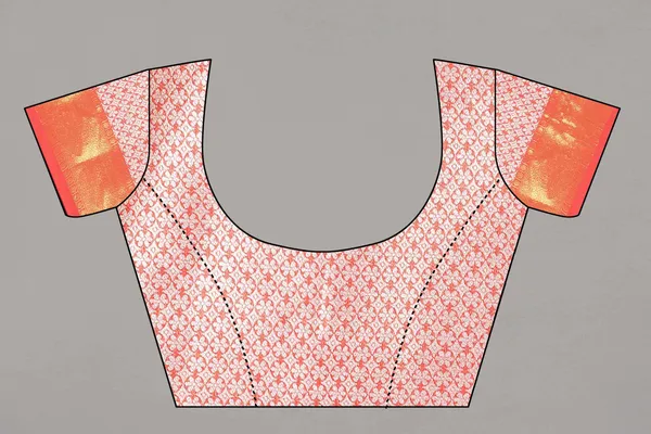 Pista_And_Red_Border_Weaving_Beautiful_Organza_Saree_Unstiched_Blouse