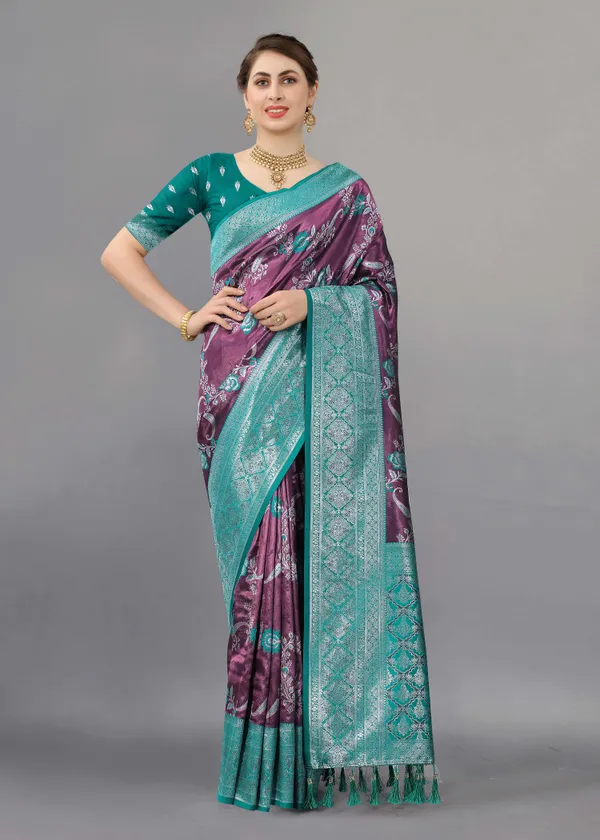 Rama_Weaving_Beautiful_Kanjivaram_Saree_Unstiched_Blouse