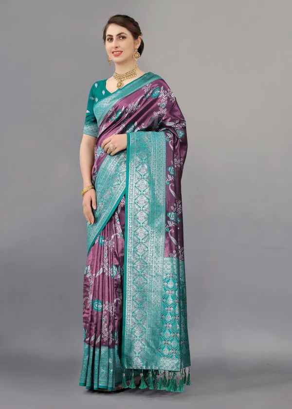 Rama_Weaving_Beautiful_Kanjivaram_Saree_Unstiched_Blouse