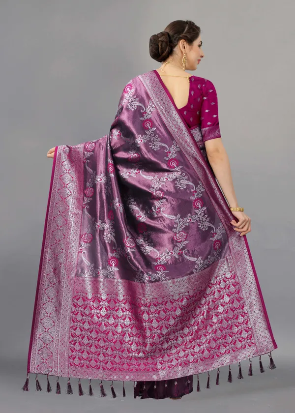 Rani_Weaving_Beautiful_Kanjivaram_Saree_Unstiched_Blouse