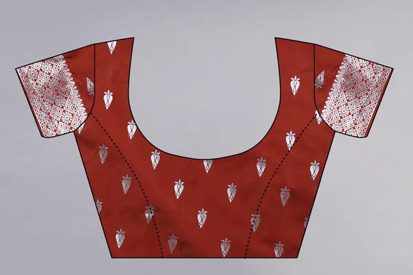 Red_Weaving_Beautiful_Kanjivaram_Saree_Unstiched_Blouse