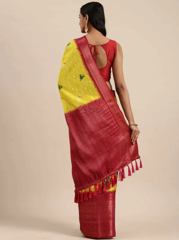 Multicolortraditional_Printed_Tassels_Saree_Unstiched_Blouse