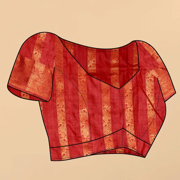 Red_Katan_Silk_With_Beautiful_Copper_Zari_Weaving_Pallu_With_Zari_Weaving_Border_Saree