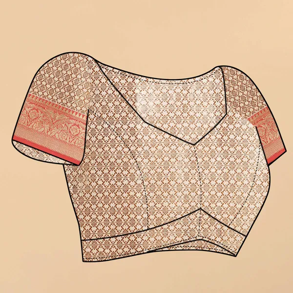 Creamsoft_Silk_For_Beautiful_Fully_Weaving_Saree_Unstiched_Blouse