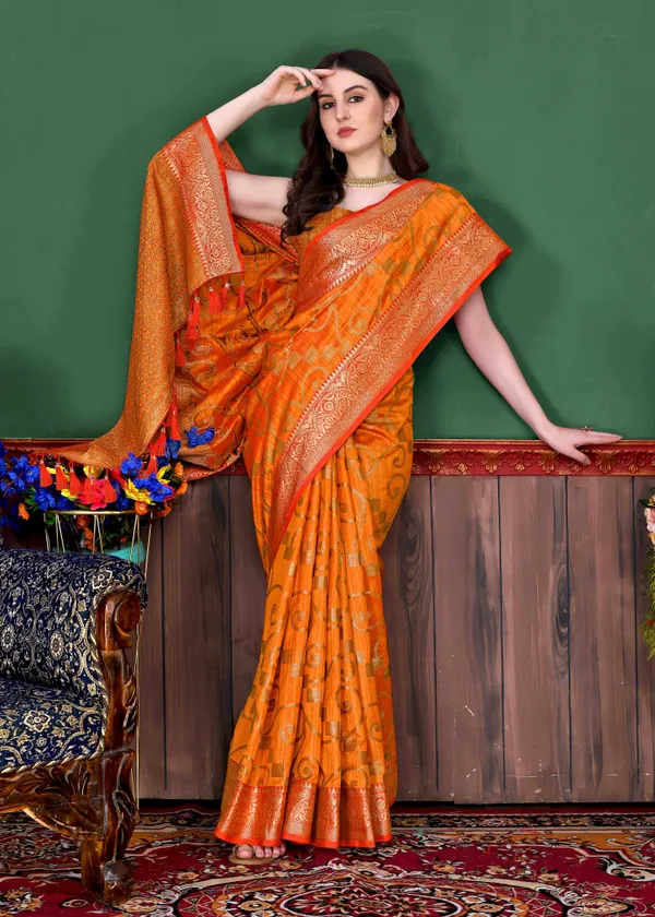 Mustard_Soft_Silk_Beautiful_Fully_Weaving_Saree_Unstiched_Blouse